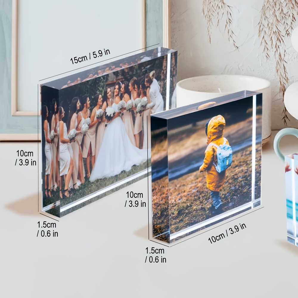 Photo Acrylic Block - Bloco de Foto 3D Personalizado em
