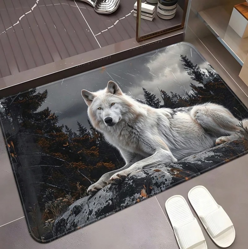 Puzzle Blank White - Tapete de Entrada Antiderrapante com Estampa