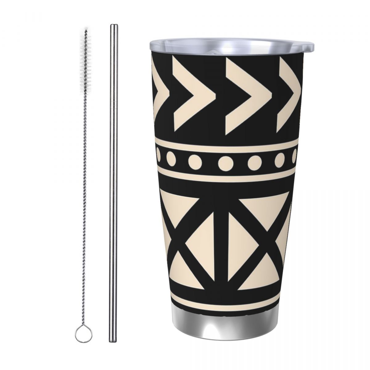 Pano de lama africano preto e  - Tumbler 20Oz White avaliação e preço