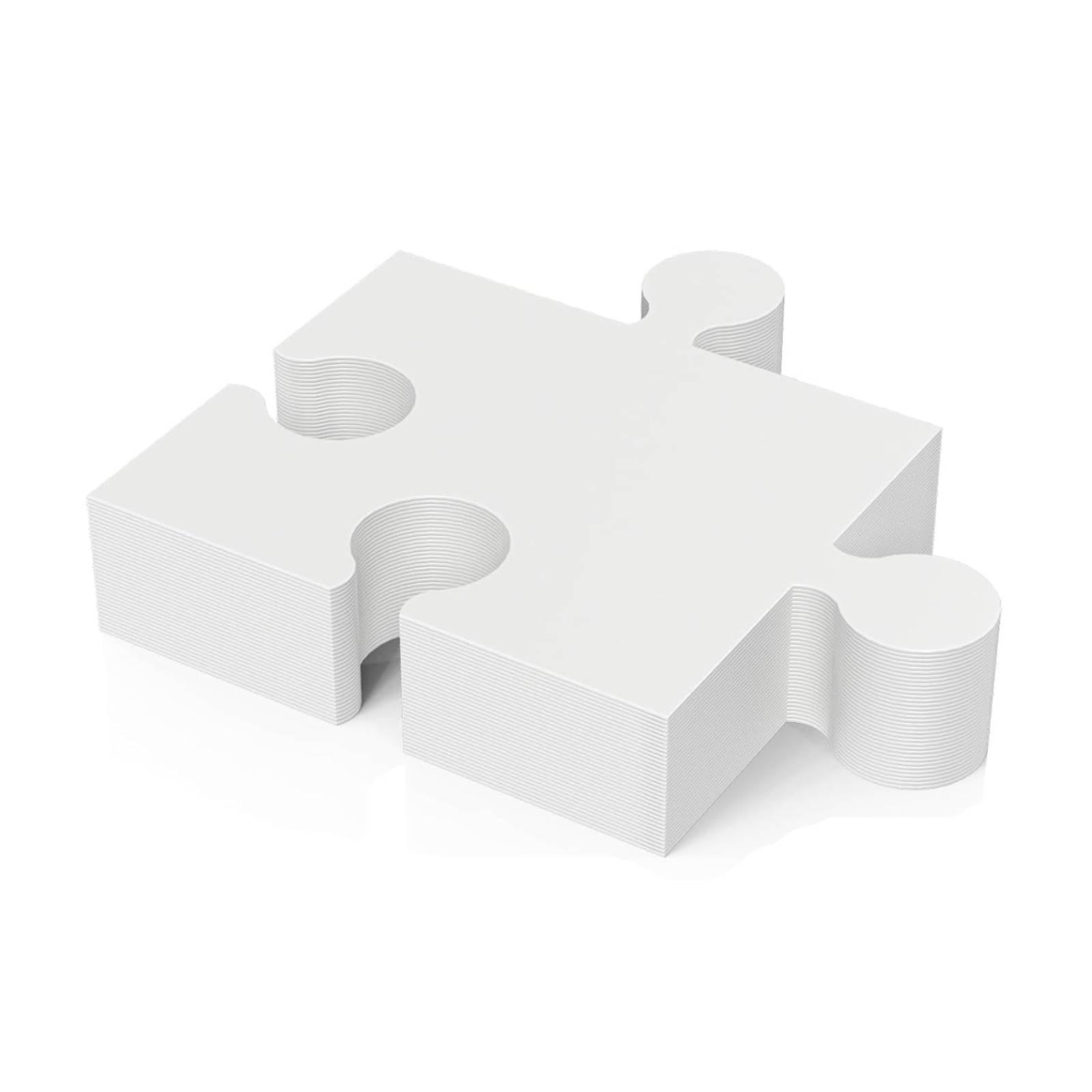 Quebra-Cabeças em Papelão Bran - Puzzle Blank White avaliação e preço