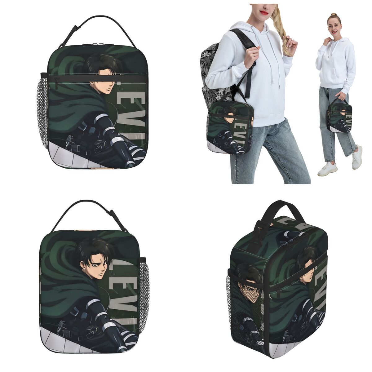 Levi Ackerman AOT Manga Lanche - Tote Bag Sublimation avaliação e preço