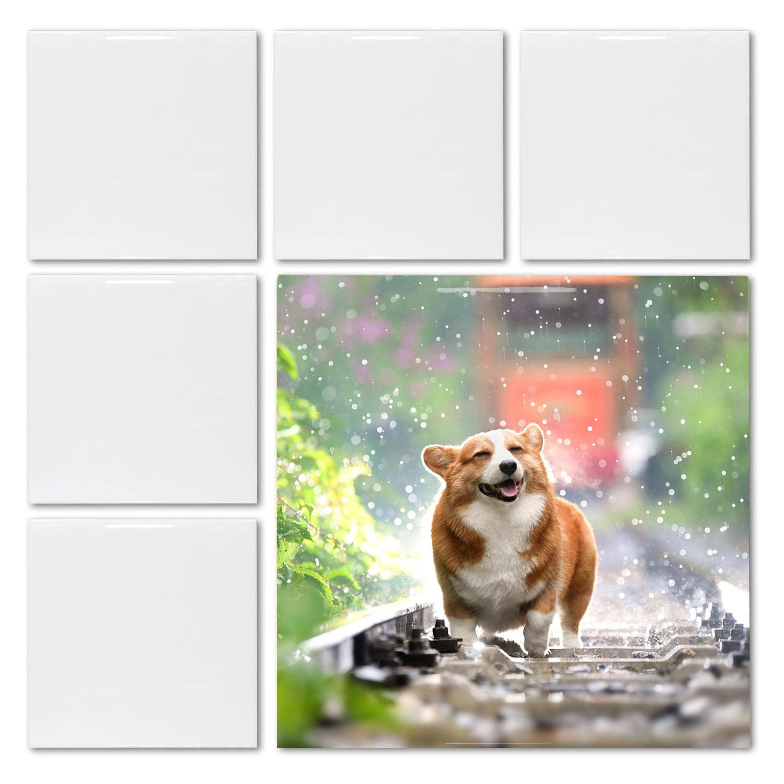 20 peças de azulejos brancos q - Ceramic Tile Blank avaliação e preço