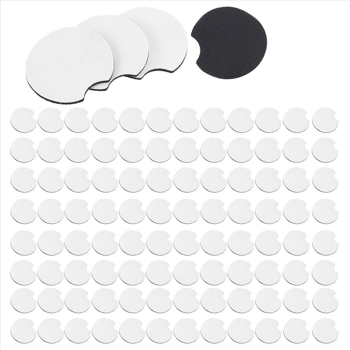 Aa83 100 peças de porta-copos  - Coaster Sublimation Blank avaliação e preço