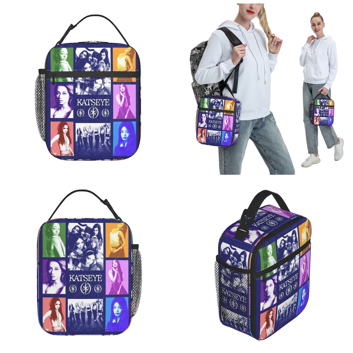 Katseye cartaz isolado almoço  - Tote Bag Sublimation avaliação e preço